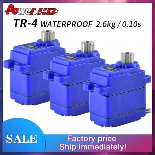 New Arrival PowerHD TR-4 Mini 7.4V 2.6KG Waterproof Metal Gear Servo for Traxxas TRX4 Replaces 2065