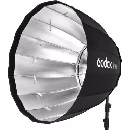 Godox Portable P120L 120CM Deep Parabolic Softbox Bowens Mount Studio Flash Speedlite Reflector Photo Studio Softbox