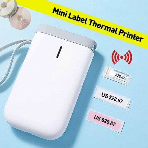 Portable Thermal Label Printer Handheld Name Price Sticker Printer Bluetooth Fast Printing Printer for Home Office Supermarket