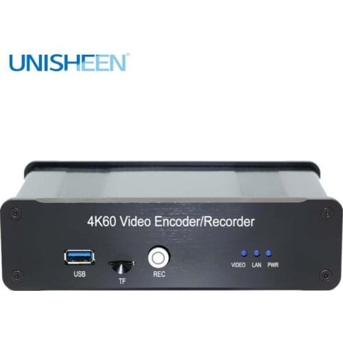 Unisheen 4K60 HDMI Video Encorder Recorder UHD Live Streaming IP IPTV vmix Youtube Facebook Ustream Wowza Rtmp M3U8 Onvif