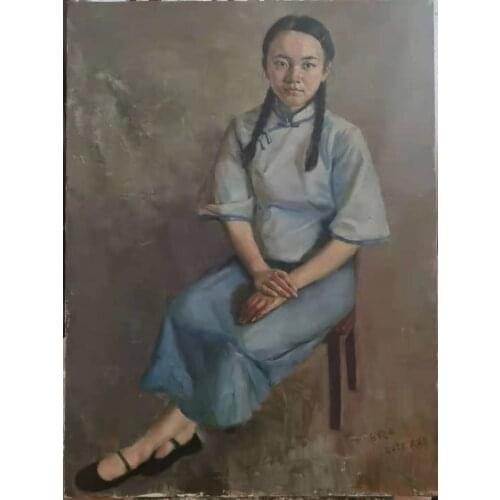 Hand-made Oill Painting From China Mainland University: XI'an Academy of Fine Arts. Title: Glorious Youth