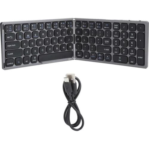 Folding Bluetooth Keyboard Wireless Ultra-thin for IOS / Android / Windows Computer keyboard cover