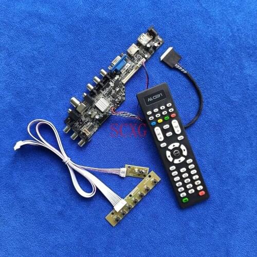 Fit LTN156HT01/N156HGE DVB AV VGA USB HDMI-compatible Digital signal 40 Pin LVDS Screen controller board WLED 1920*1080 DIY Kit