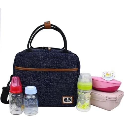 Thermo Lunch Bag Waterproof Cooler Bag Insulated Lunch Box Thermal Lunch Bag for Kids Picnic Bag Simple and Stylish Diaper Bag