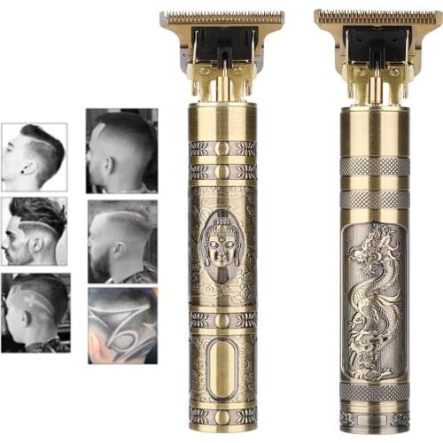 USB Rechargeable Hair Clipper Electric hair trimmer T9 Baldheaded Cordless Shaver Trimmer 0mm Men Barber Hair Cutting Machine