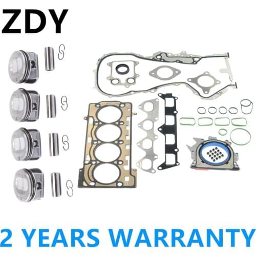 03C198151F 03C 253 039 F 1.4TSI Engine Cylinder Gasket Cover & Piston Set For Skoda VW Golf Jetta Tiguan Audi A1 Seat Skoda Seat