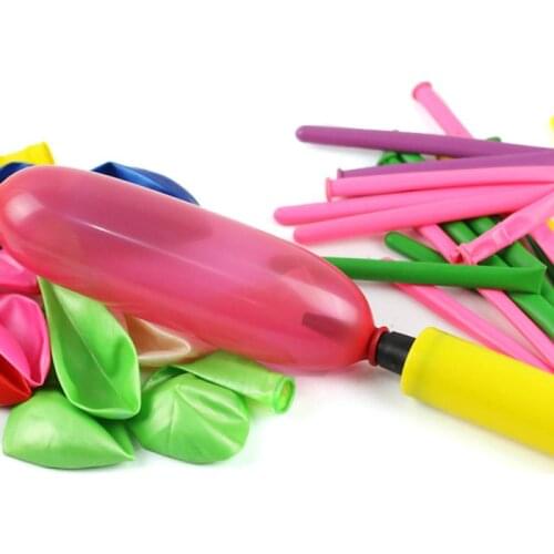Mini Plastic Manual Ballon Pump Portable Useful Foil Balloon Decoration Tools Festival Celebration Party Tool