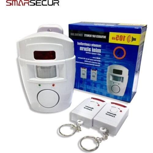 2 Remote Control Wireless IR Infrared Motion Sensor Alarm Security