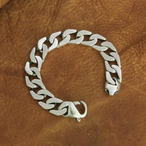 Lobster Clasp Bracelet 925 Sterling Silver Charms Fashion Link Chain TA235