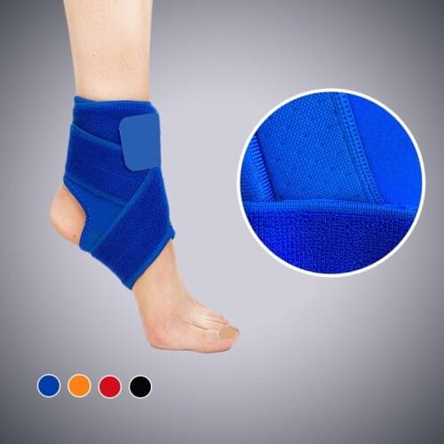 CANFU Neoprene Elastic Nylon Strap Ankle Support Brace Badminton Basketball Football Riding Taekwondo Fitness Heel Protector