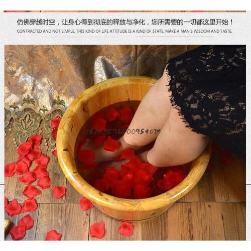 Wooden barrel foot bath foot bath foot bath barrel footbath tub thickened foot bath barrel