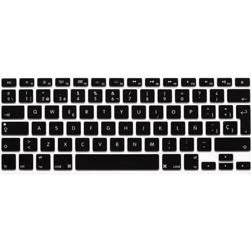 For Macbook Air Pro Retina 13 15 Silicon Keyboard Skin Cover Euro Eu Esp Spanish Keyboard Protector For Imac Pc Computer