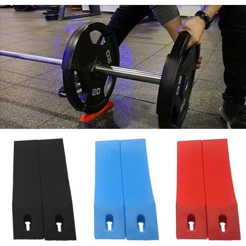 2Pcs Thicken Weightlifting Silicone Mat Barbell Dumbbell Training Anti-Slip Protection Pad Cushion For Body Building
