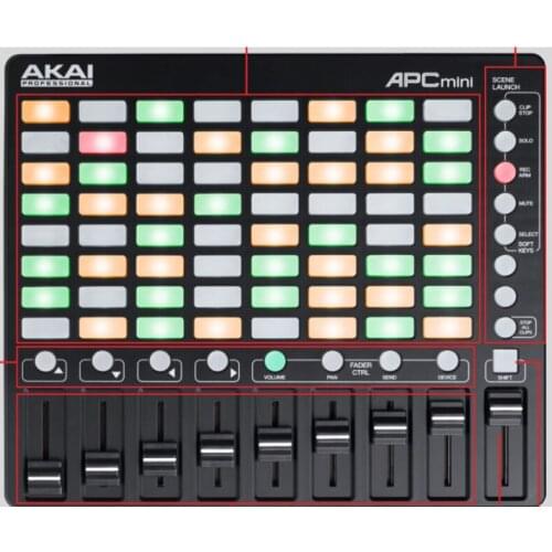 APC MINI 64-key midi LIVE field controller for DJ