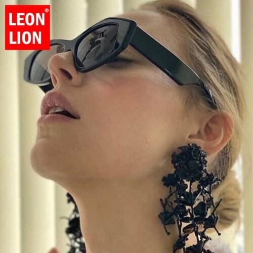 LeonLion 2021 Luxury Cat Eye Sunglasses Women Brand Designer Eyewear Women/Men Popular Colorful Sun Glasses Sexy Female Shades