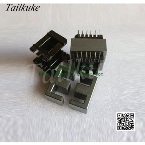 EE4220 Magnetic Core Supporting Vertical Bakelite Skeleton 6+6 Transformer Ferrite Core EE42*20PC40 Material