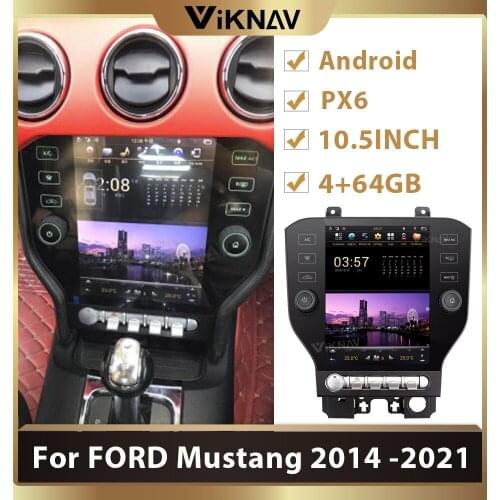 Tesla style Android Radio For FORD Mustang 2014 -2021 Car DVD Player GPS Navigation Multimedia radio Player CARPLAY Auto Stereo