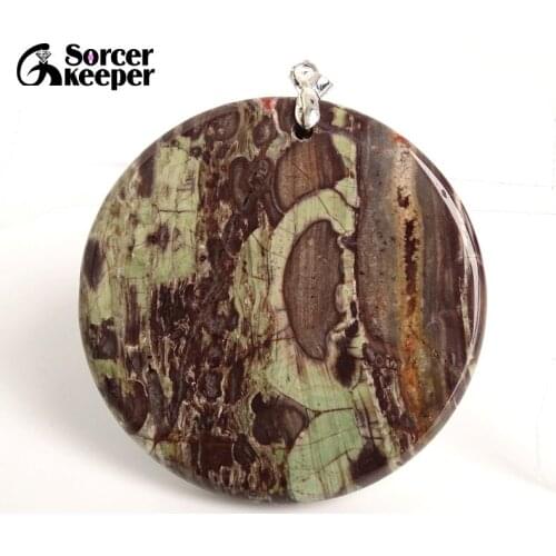 Fashion Real Mens Pendant Green Old KAMBABA Natural Stone Beads For Jewelry Making DIY Polar Jades Necklace Material BC159