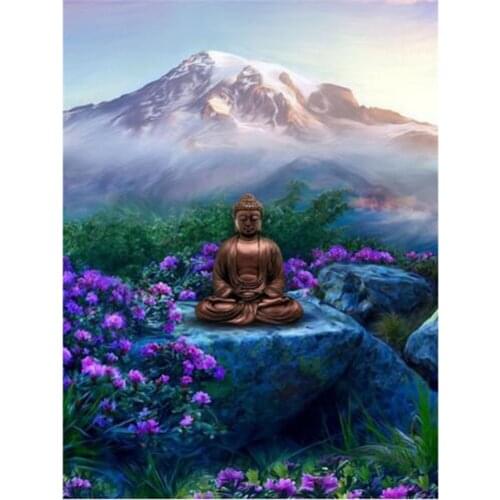 Buddha Full Drill Square Round DIY 3D Diamond Painting Set Diamond Mosaic Embroidery Cross Stitch New Design Home Decoration
