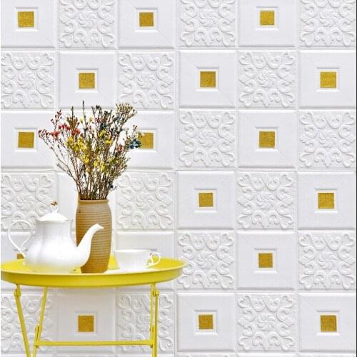 PE Brick Foam Wall Stickers 3D Panels Room Decal Stone Decoration Embossed Living Room Kids Safty Bedroom Home Decor