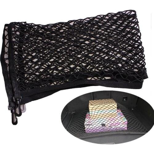 For Nissan Qashqai J10 J11 X-trail T32 T31 Tiida Versa Car Trunk Luggage Storage Cargo Organiser Nylon Elastic Mesh Net