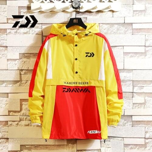 New Daiwa Fishing Shirts Ultrathin Hooded Outdoor Camping Fishing Clothing Quick Dry Fishing Jackets Sport Clothes