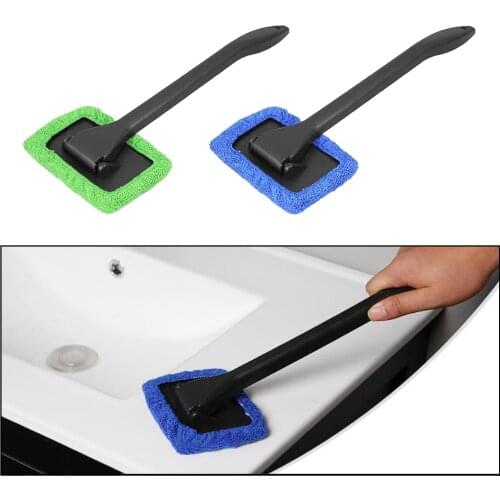 Windshield Cleaner with Microfiber Cloth, Glass Washer Cleaning Tool for Car Windows