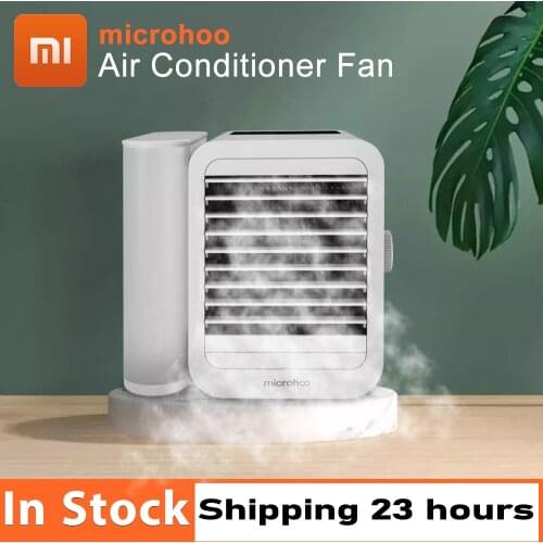 Original Xiaomi Microhoo 3 In 1 Mini Air Conditioner Water Cooling Fan Touch Screen Timing Artic Cooler Humidifier