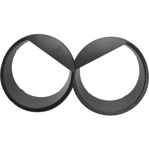 2x Bezels Front Light Headlight Angry Bird Trim Cover ABS For Jeep Wrangler 2007-2015 F19A