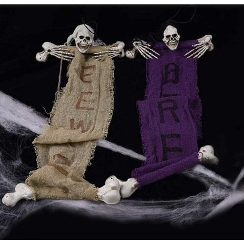 Halloween Skeleton Skeleton Pendant Decoration Props Ornaments Supplies Creative Door Hanging Skull Products