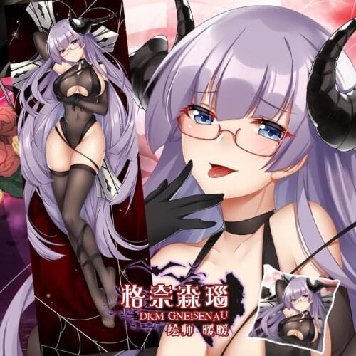 Anime Game Azur Lane Gneisenau Sexy Dakimakura Hugging Body Pillow Case Otaku Male Pillow Cushion Cover Bed linings Gifts SM