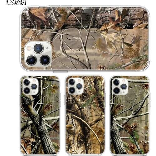 Realtree Real Tree Camo For iPhone 12 11 XS Pro Max Mini XR X 8 7 6 6S Plus 5 SE 2020 Silicone TPU Phone Case