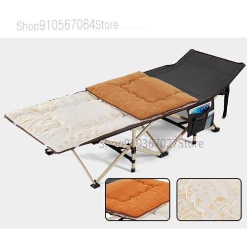 Folding Bed Single Bed Lunch Break Office Simple Camp Bed Portable Escort Bed Home Recliner
