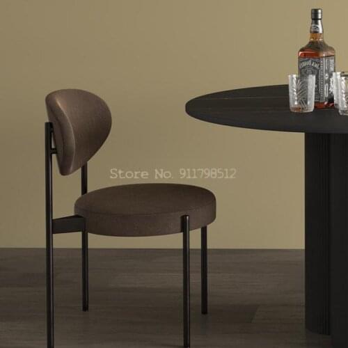 Net red modern minimalist dining table and chair makeup dressing table chair backrest home study study desk chair computer chair