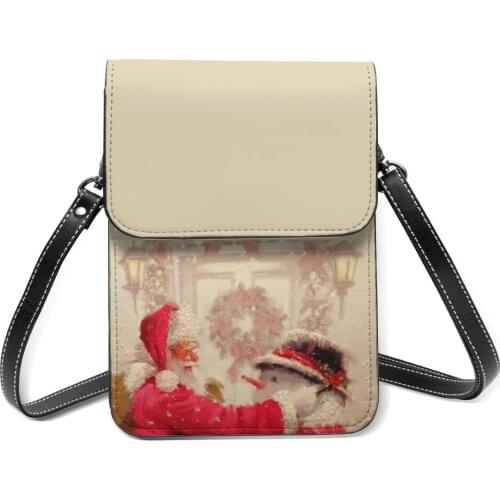 Santa Claus Shoulder Bag Office Female Mobile Phone Bag Bulk Stylish Leather Bags