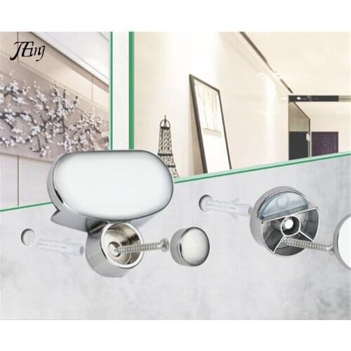 Bathroom Mirror Glass Mirror Hinger Fixed Accessories Advertising Plate Glass Clamp Fixed Clip Mirror Fixed Fitting New Arrival