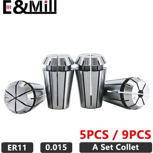 1 Set ER Collet Chuck ER8 1~5mm 5.5mm 6mm Precision 0.015 For CNC Milling Tool Holder Engraving Machine Lathe Mill Spring Chuck