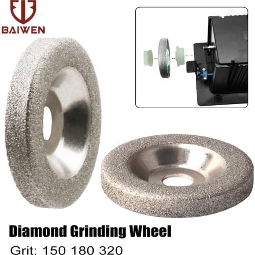 1pc 50mm Diamond Grinding Wheel 150/180/360 Grit Circle Grinder Disc Stone Sharpener Angle Cutting Wheel Rotary Tool Accessories