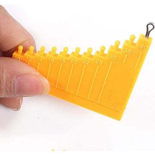 1pc Fishing Tools Carp Fishing Knotted Board Hair Gauge For Carp Knotted Rig Winding Board Measurement Tool
