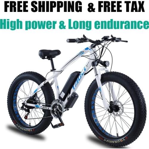 26 inch electric bike 21 speed variable speed mountain bike 4.0 thick tire electric bike 48V750W motorcycle bike