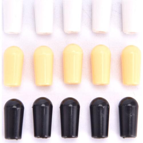 5 Pcs Plastic 3 Way Pickup Lever Selector Toggle Switches Knobs Cap Tip Buttons For Electric Guitar Knobs Switch