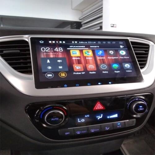 Android 10 car dvd for Hyundai Verna Solaris 2017+ gps navigation car radio video stereo multimedia player octa core IPS screen