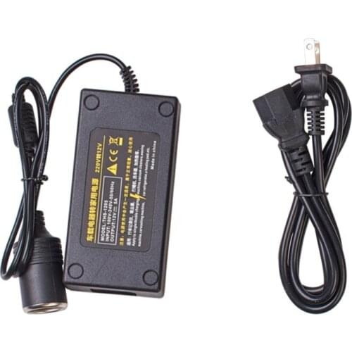 US Plug Car Power Converter 100V-240V to 12V 5A Car Cigarette Lighter Socket AC/DC Power Adapter Power Supply for Car