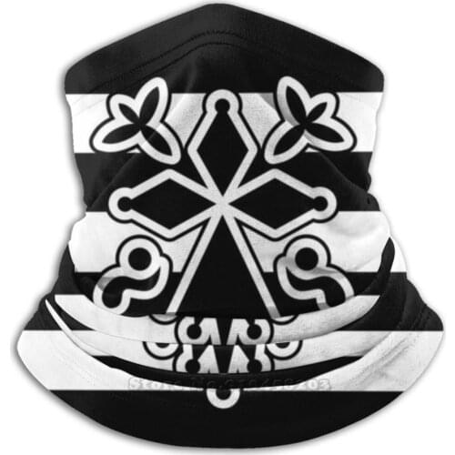 Breton Ermine Scarf Bandana Headband Outdoor Climbing Warmer Face Mask Ermine Erminig Brittany Gwenn Ha Du Breton Breizh Korser