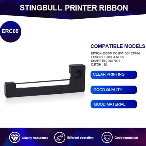 Seamless ERC05 Printer Ribbons Cartridges For Taximeter For Epson EC7000 150II M150II M160 M163 M164 For SHARP EL7000 7001