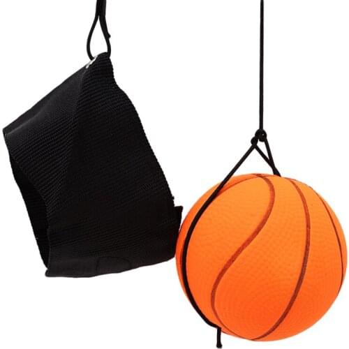 Kids Hand Toy Ball with Rope Rubber Hand Ball Game Fluorescent Bouncy Ball Decompression Toys for Children Outdoor Toy Ball