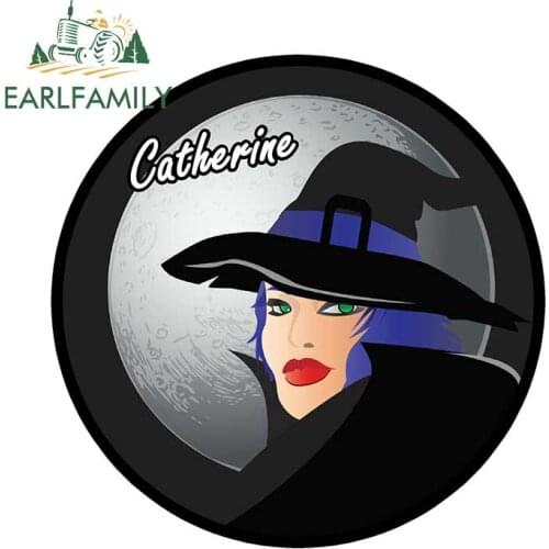 EARLFAMILY 13cm x 13cm WITCH Decal Window Bumper Decor Motorcycle Car Sticker Waterproof Car Styling Graphic