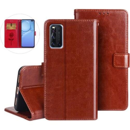 Phone Cover For Vivo V19 Snapdragon 712 Case Flip PU Leather Wallet Stand Capa For VIVO V19 Global Fashion Protective Shell Bags