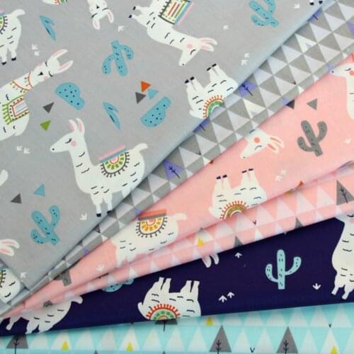 New print Cotton Twill Fabric Kids 100% Cotton Cloth By Meter for DIY sewing Upholstery Bed Quilting Cotton Material