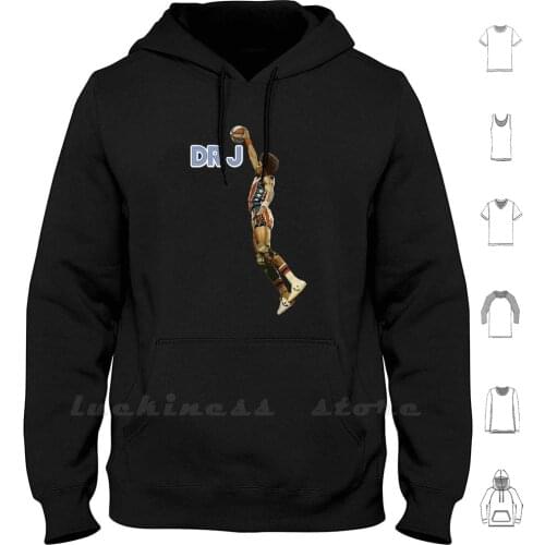 Julius Erving Hoodies Long Sleeve Julius Erving Philadelphia Allen Iverson Michael Playoffs Steals
